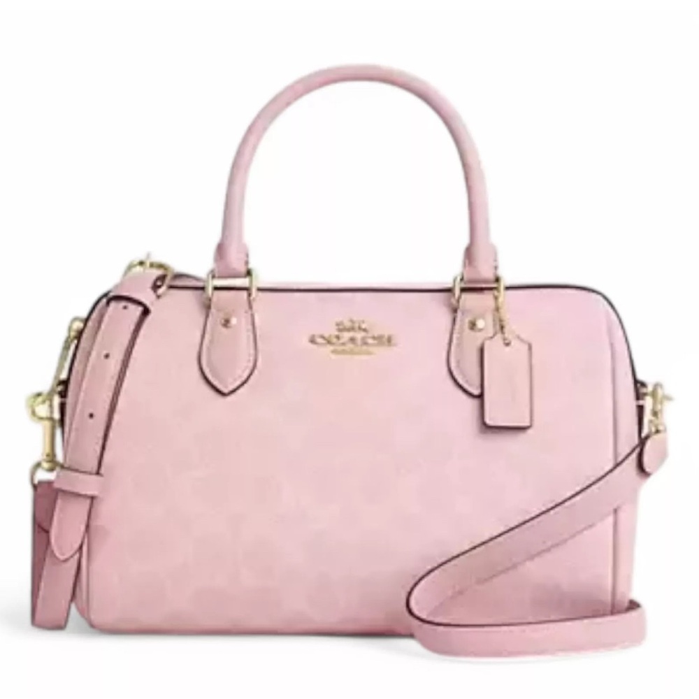 NEW Coach Powder Pink Rowan in the regular size. NWT